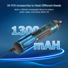 Nexaroy™ Electric Screwdriver 3.6V – 21pcs Multifunctional Torque Adjustment Kit, Rechargeable Lithium Battery, Straight Handle Design, Portable Mini Tool Set for Home Equipment Maintenance